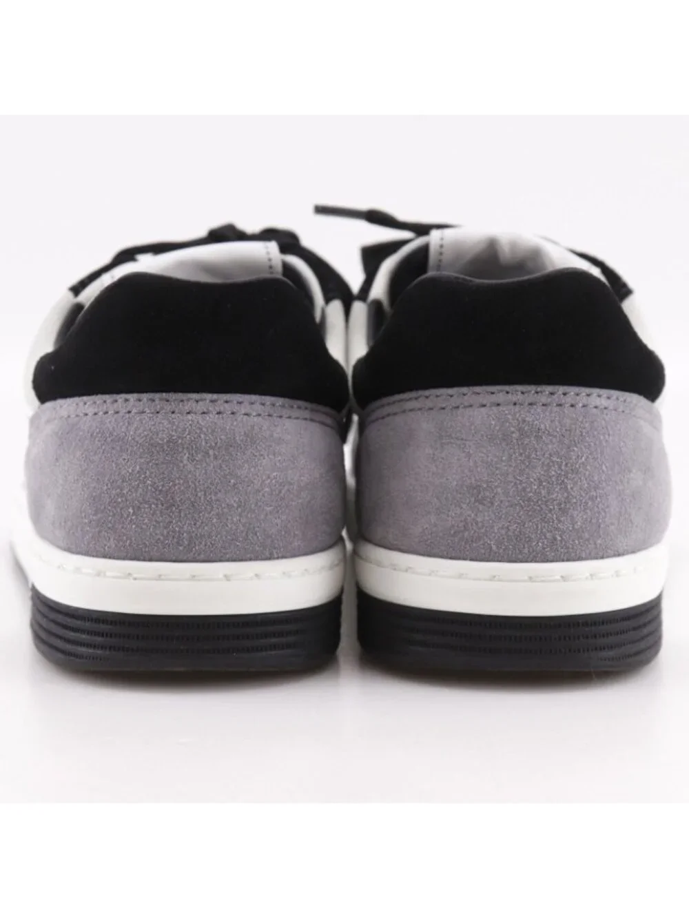 Chanel Logo Suede Gray Sneakers